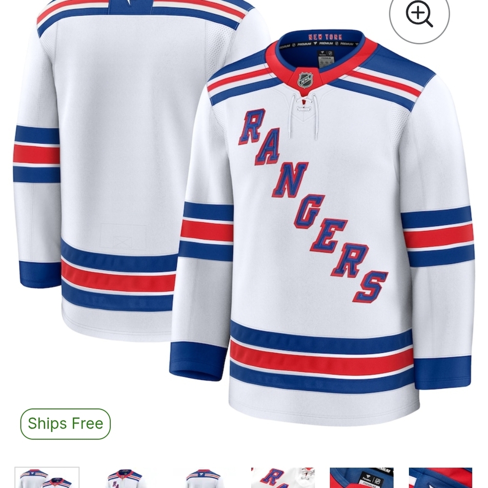 New Rangers Hockey Jersey